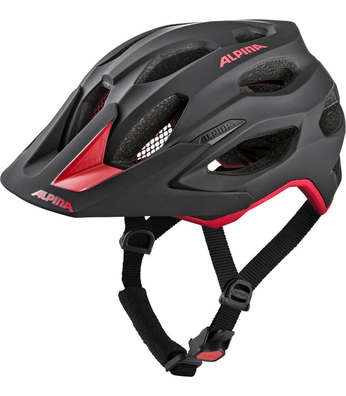 black and red bike helmet
