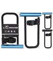 Blocco Della Bicicletta con 2 tasti XQ Max 11x22.5cm blu