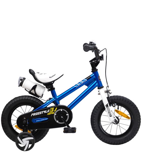 Bicicletta Per Bambini RB Freestyle da 12 pollici con porta bevande blu