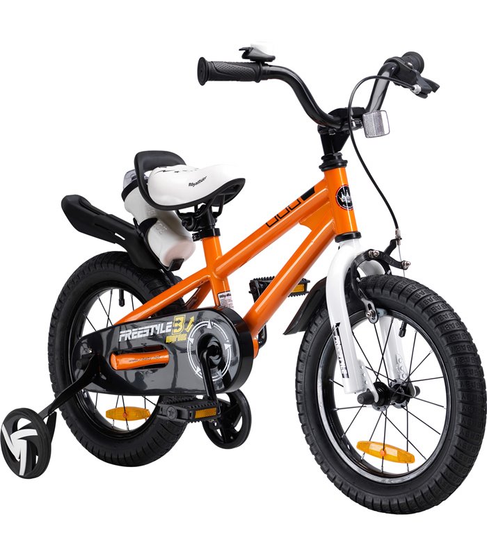 Vélo Pour Enfants 12 pouces RB Freestyle avec porte-boissons orange