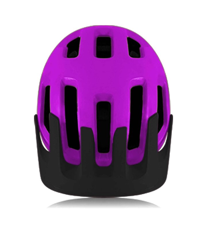 Casco Integrale frezzo Rowdy [M] 53-57cm Viola + luce libera + guanti