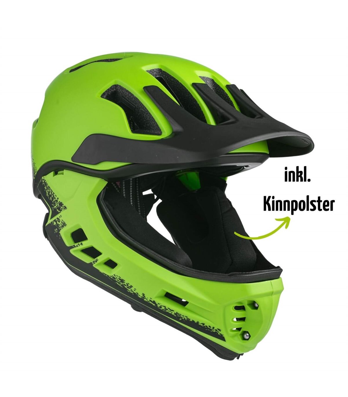 ROCKBROS Casque Intégral d'enfant BMX Vélo VTT Taille Réglable 53