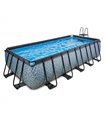 Rectangular pool EXIT Stone Pool 540x250x122cm with sand filter pump - gray